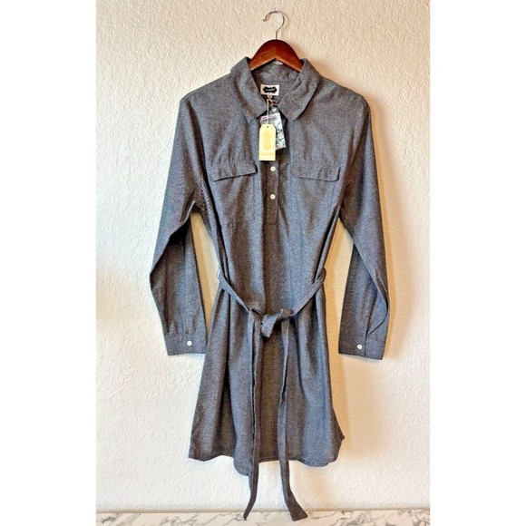 Mud Pie Black Coen Chambray dress ww/ Tie - NWT - Womens Size Medium - Picture 1 of 10